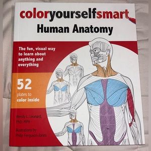 Human Anatomy learning and coloring book